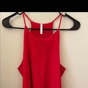 Size small red top